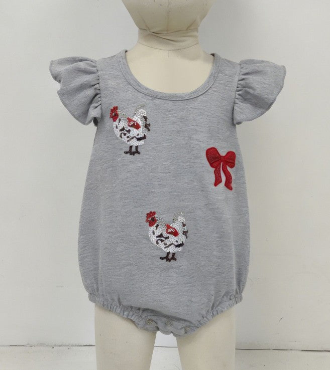 LIL MISS HEN BABY ROMPER