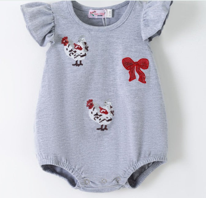 LIL MISS HEN BABY ROMPER