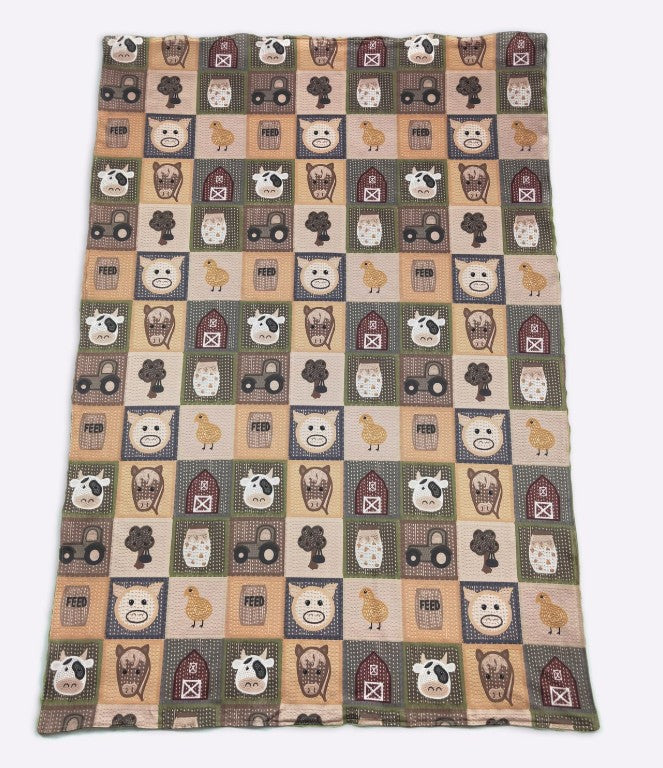 Farmer Boy Baby Blanket