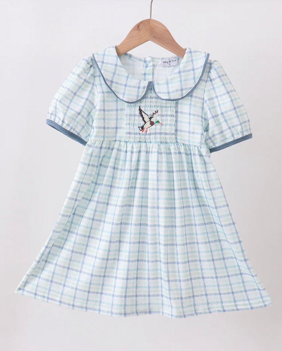 Blue Mallard Plaid Dress