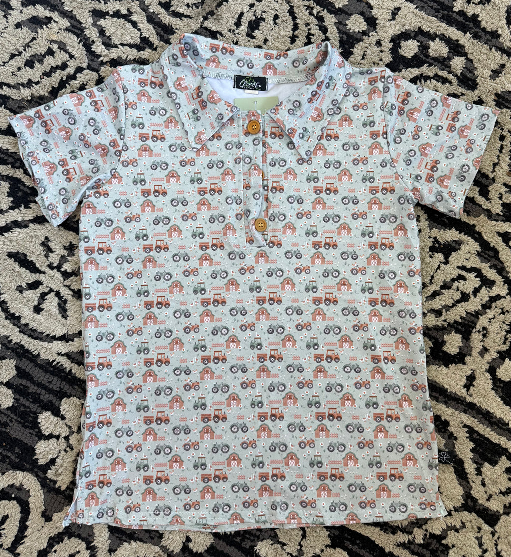 Tractor Boy Golf Polo