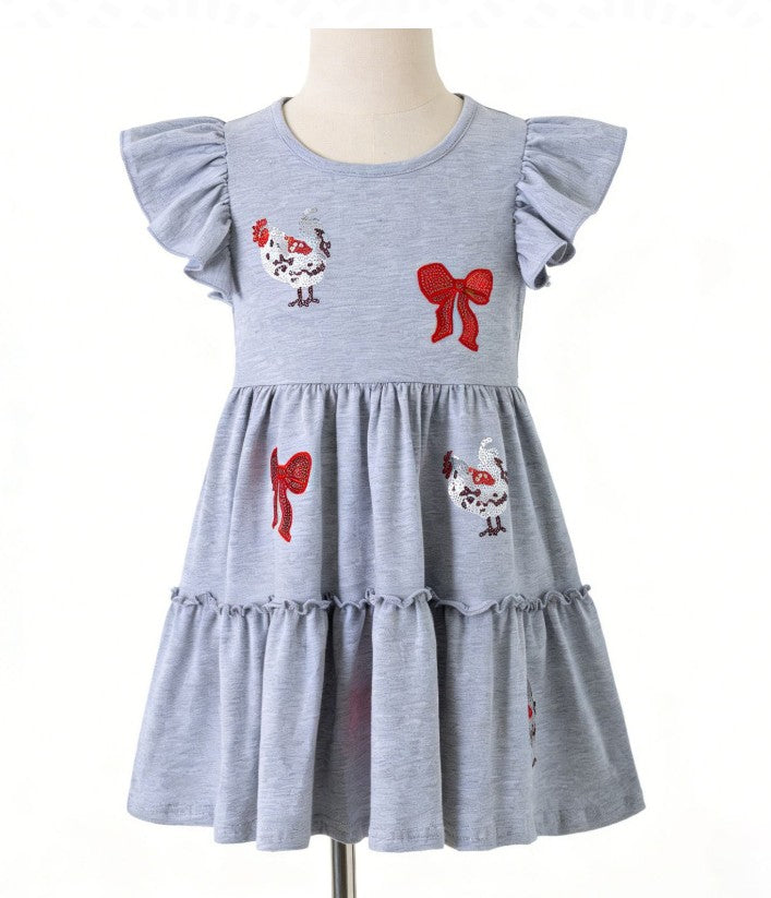 LIL MISS HEN SEQUIN DRESS