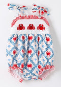 CRABBY IN THE USA GIRLS ROMPER