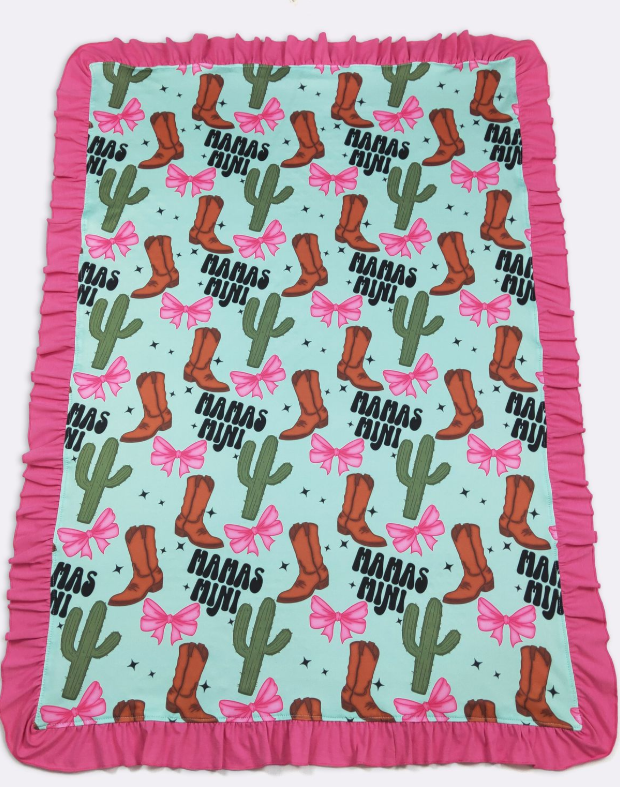 MAMA'S MINI WESTERN BABY BLANKET