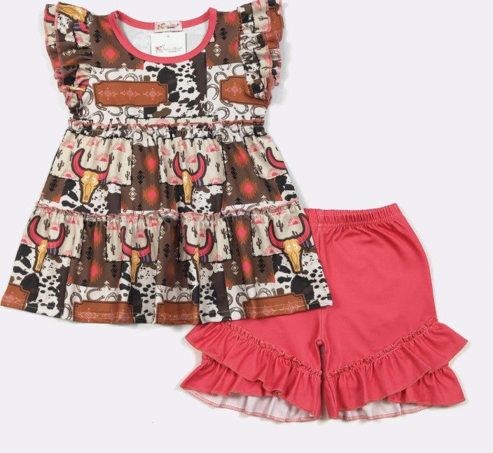 Preppy Wild-West Girls Set